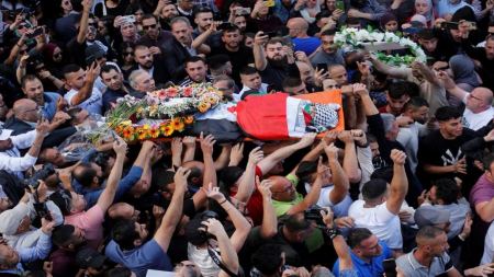 دائرة حقوق الإنسان في منظمة التحرير تستنكر انتهاك الاحتلال لحرمة جثمان الصحفية أبو عاقلة